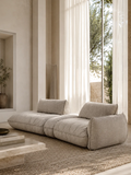 Sofa | Fluffy Sofa | "2HT links + Trapezelement + Element 105 Armteil rechts" - von designwerk online kaufen bei LIVINGforme.