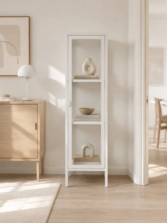 Brisbane Slim Vitrine weiß Vitrine Living Nordic
