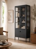 Vitrine | Brisbane Vitrine schwarz - von House Nordic online kaufen bei LIVINGforme.