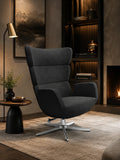 Sessel | Stoffsessel | "Tommy" in Facet Black mit Kippfunktion - von LIVING online kaufen bei LIVINGforme.