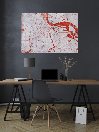 Teppich Rechteckig | Cities Amsterdam – Orange Cut Teppich | Art.-Nr. 9323 - von Louis de Poortere online kaufen bei LIVINGforme.