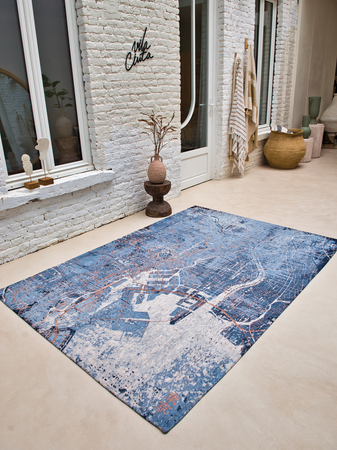 Teppiche | Cities Tokio – Conductive Blue Teppich | Art.-Nr. 9314 - von Louis de Poortere online kaufen bei LIVINGforme.