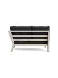 Timber Lounge Bank links, hohe Armlehne