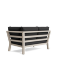 Timber Lounge Bank links, hohe Armlehne