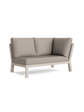 Timber Lounge Bank links, hohe Armlehne