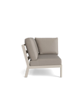 Timber Lounge Bank links, hohe Armlehne