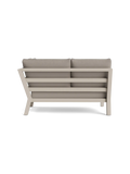 Timber Lounge Bank links, hohe Armlehne