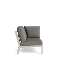 Timber Lounge Bank links, hohe Armlehne