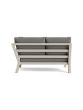 Timber Lounge Bank links, hohe Armlehne