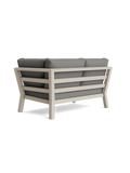 Timber Lounge Bank links, hohe Armlehne