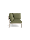Timber Lounge Bank links, hohe Armlehne