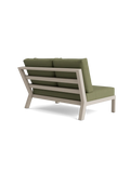 Timber Lounge Bank links, hohe Armlehne