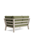 Timber Lounge Bank links, hohe Armlehne