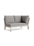Timber Lounge Bank links, hohe Armlehne