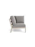 Timber Lounge Bank links, hohe Armlehne