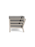 Timber Lounge Bank links, hohe Armlehne