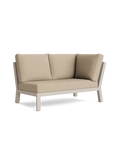 Timber Lounge Bank links, hohe Armlehne