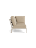 Timber Lounge Bank links, hohe Armlehne