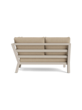 Timber Lounge Bank links, hohe Armlehne