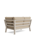 Timber Lounge Bank links, hohe Armlehne