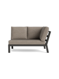 Timber Lounge Bank links, hohe Armlehne