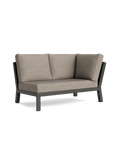 Timber Lounge Bank links, hohe Armlehne