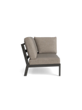 Timber Lounge Bank links, hohe Armlehne