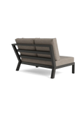 Timber Lounge Bank links, hohe Armlehne