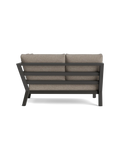 Timber Lounge Bank links, hohe Armlehne