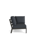 Timber Lounge Bank links, hohe Armlehne