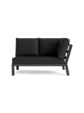 Timber Lounge Bank links, hohe Armlehne
