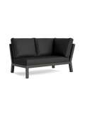 Timber Lounge Bank links, hohe Armlehne