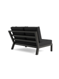 Timber Lounge Bank links, hohe Armlehne