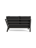 Timber Lounge Bank links, hohe Armlehne