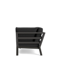 Timber Lounge Bank links, hohe Armlehne