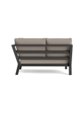 Timber Lounge Bank links, hohe Armlehne