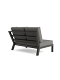 Timber Lounge Bank links, hohe Armlehne