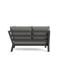 Timber Lounge Bank links, hohe Armlehne