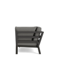 Timber Lounge Bank links, hohe Armlehne