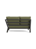 Timber Lounge Bank links, hohe Armlehne