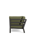 Timber Lounge Bank links, hohe Armlehne
