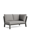 Timber Lounge Bank links, hohe Armlehne