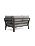 Timber Lounge Bank links, hohe Armlehne