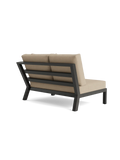Timber Lounge Bank links, hohe Armlehne