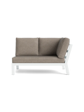 Timber Lounge Bank links, hohe Armlehne