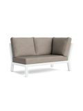 Timber Lounge Bank links, hohe Armlehne