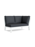 Timber Lounge Bank links, hohe Armlehne