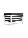 Timber Lounge Bank links, hohe Armlehne
