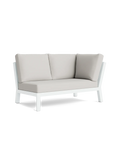 Timber Lounge Bank links, hohe Armlehne