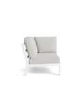 Timber Lounge Bank links, hohe Armlehne